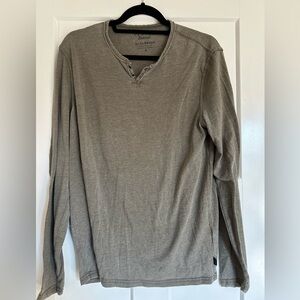 Lucky Brand light brown/gray Venice Burnout Shirt